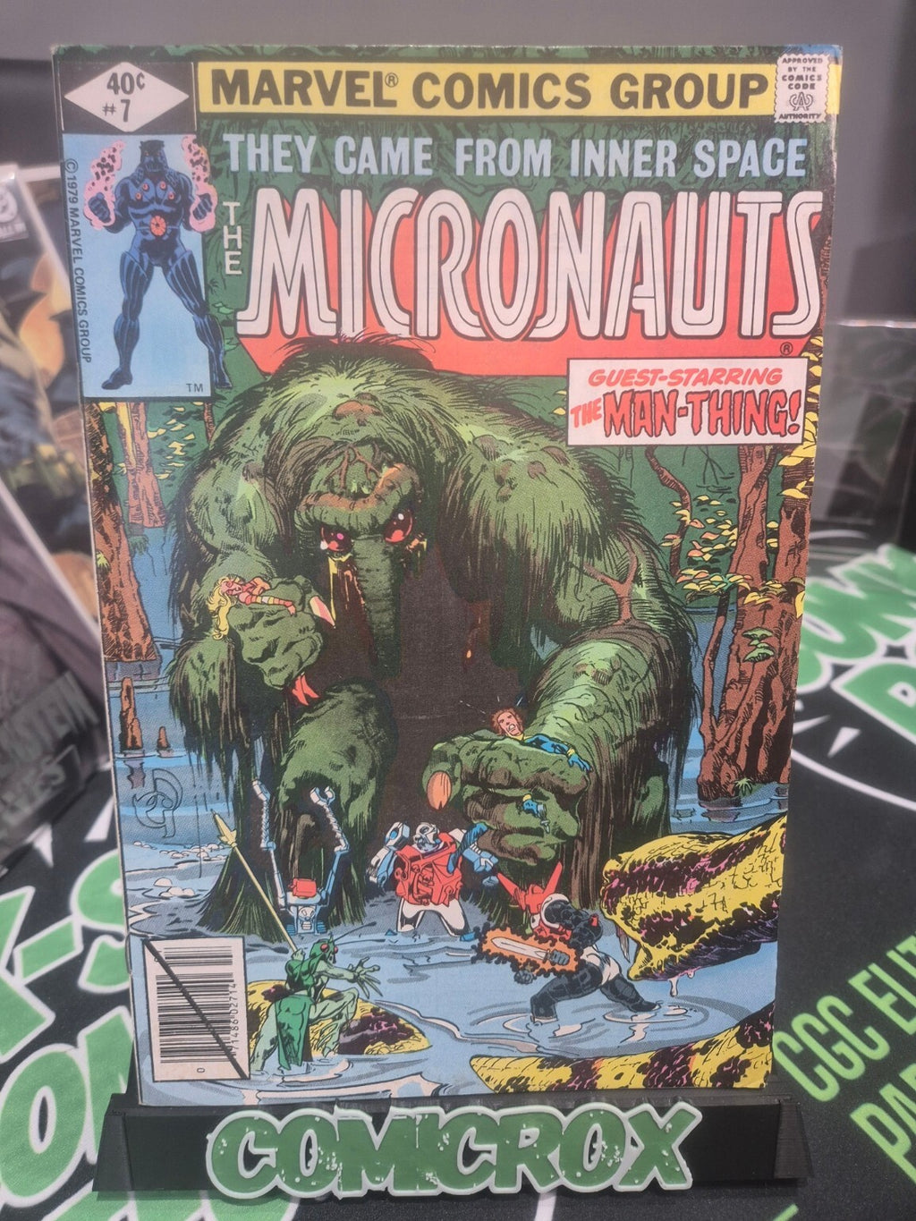 Micronauts #7, 1979, MAN THING, Marvel, High Grade NM 9.4