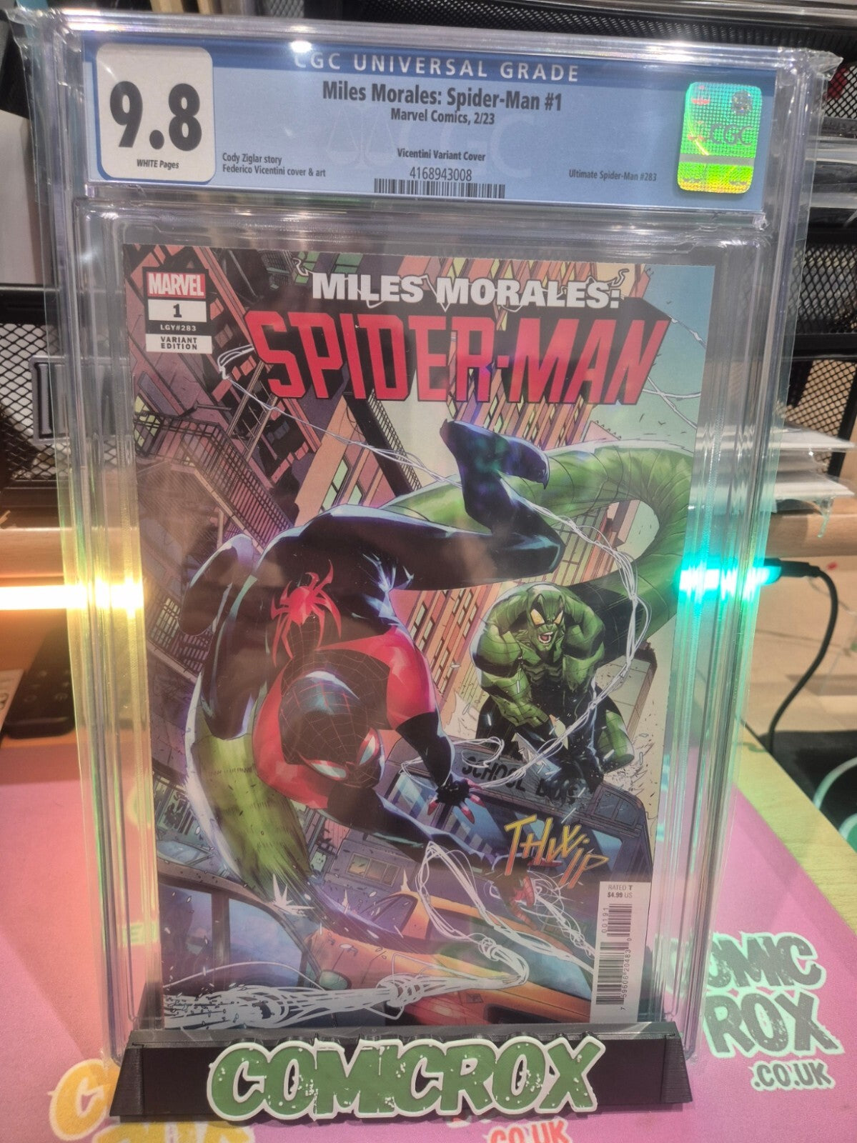 Miles Morales: Spider-Man #1, CGC 9.8, Rare 1:25 Federico Incentive Variant