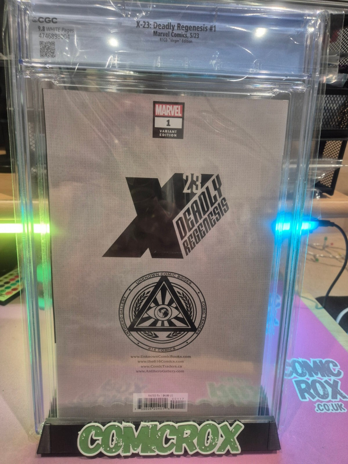 X-23 Deadly Regenesis #1, CGC 9.8, R1c0 Virgin Variant