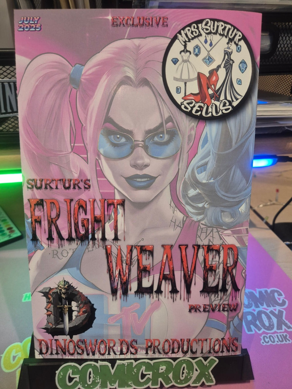 Harley TV (MTV Homage), Fright Weaver Exclusive by Surtur, Double Signed, NM+