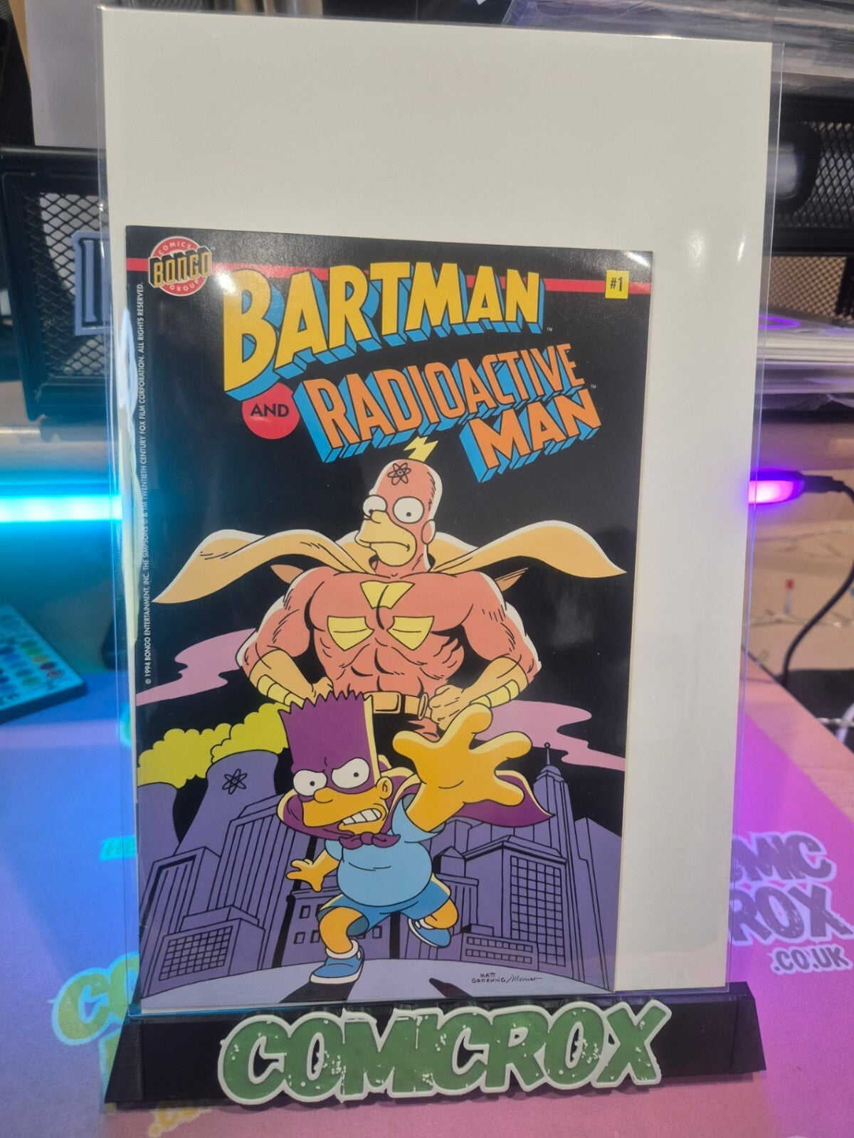 Bartman and Radioactive Man #1, 1994, Ashcan, Rare, Bongo Comics, NM
