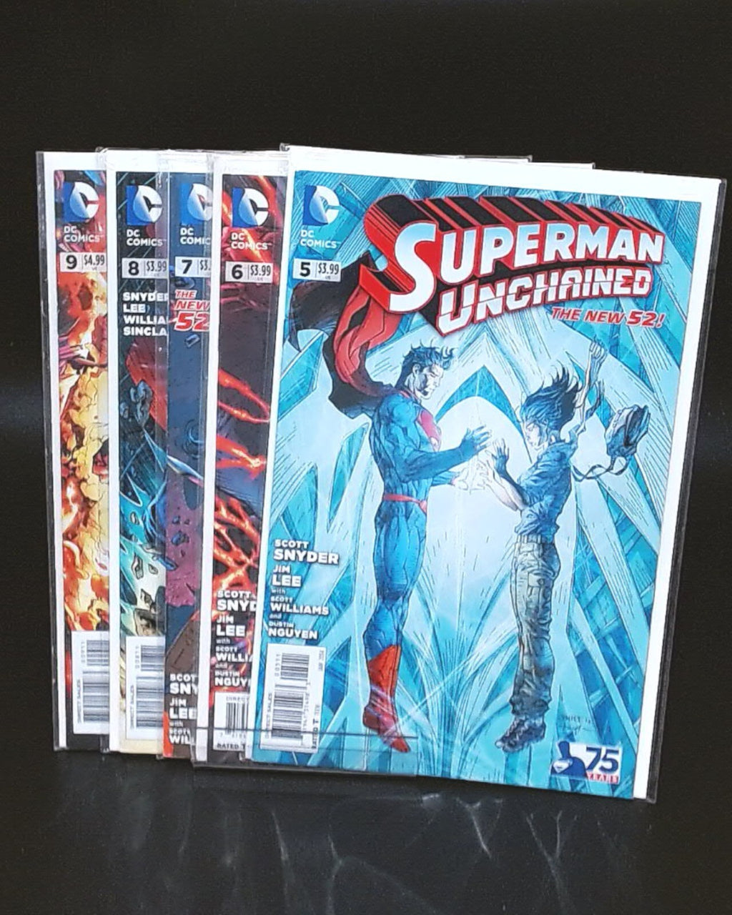 Superman Unchained #1–9 Complete Series, Snyder & Jim Lee, NM