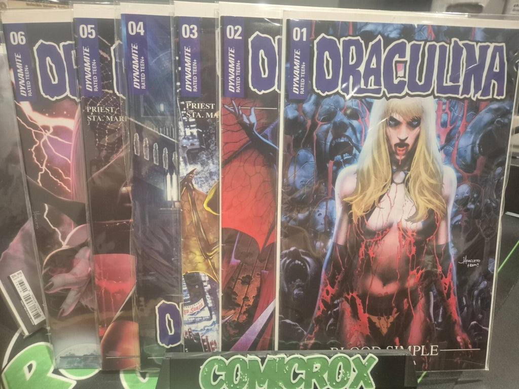Draculina Blood Simple Complete Set #1 to 6, Inc Rare Variants, Nice Grades