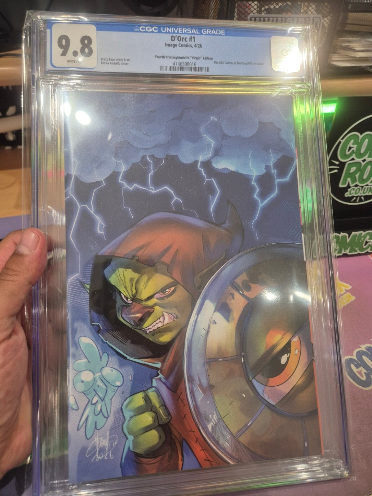 D'Orc #1, CGC 9.8 Top Pop! Highest Graded on Earth. Andolfo Virgin Variant