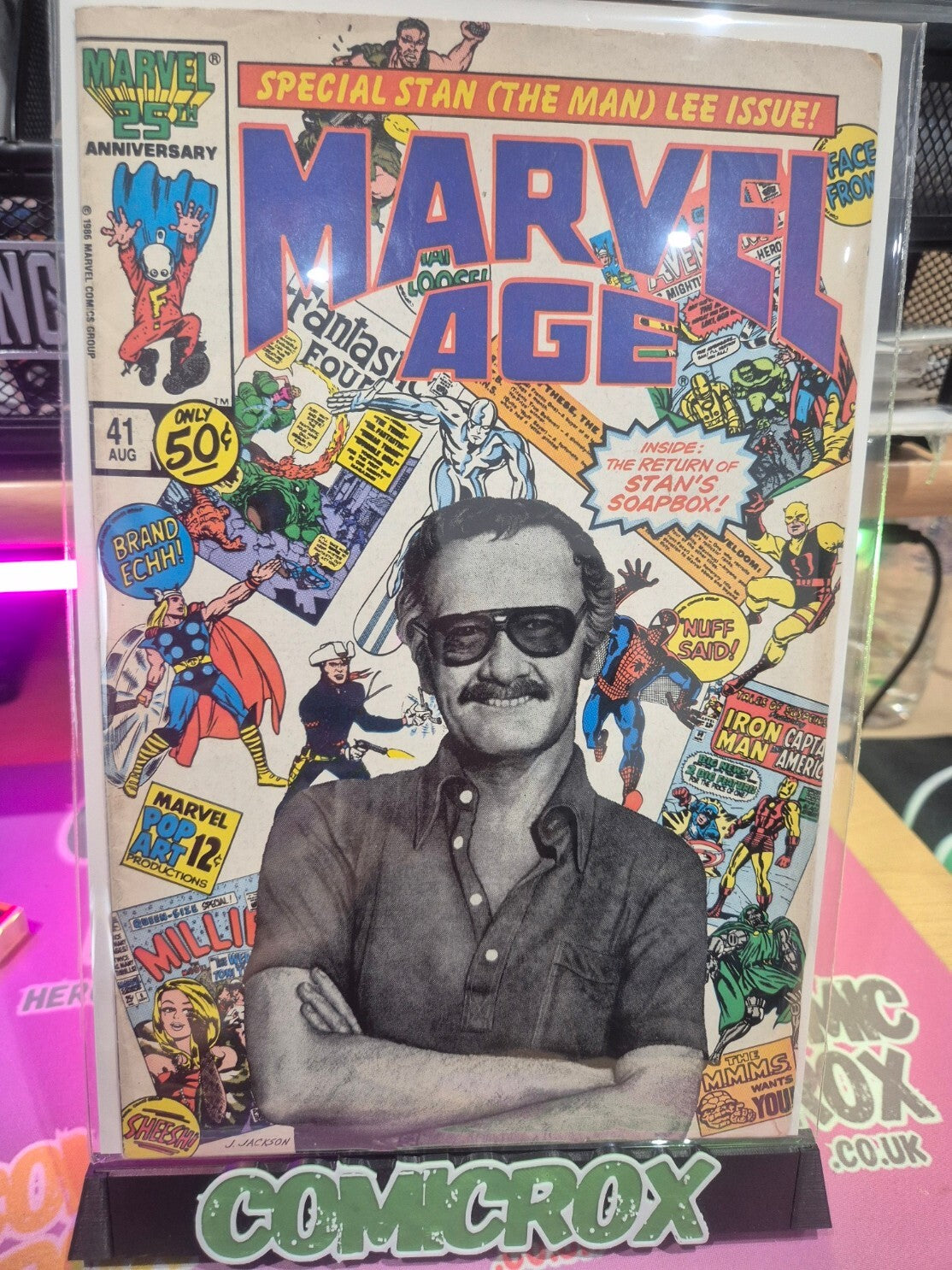 Marvel Age #41, 1986, Key: Stan Lee Photo Cover, FN 6.0 or Higher