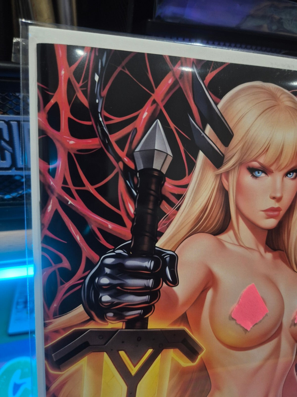 Frightweaver Venomized Magik, Full Nude Variant, Surter Exclusive, NM+