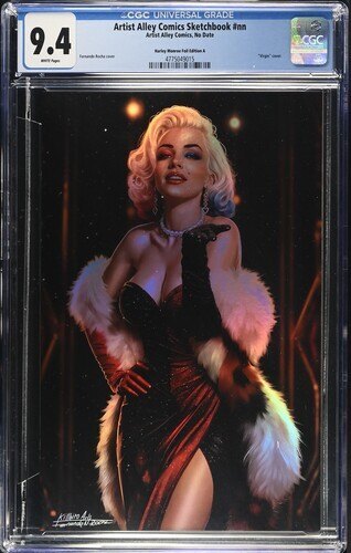 Harley Monroe: Artist Alley Sketchbook #nn, CGC 9.4, Harley Monroe FOIL