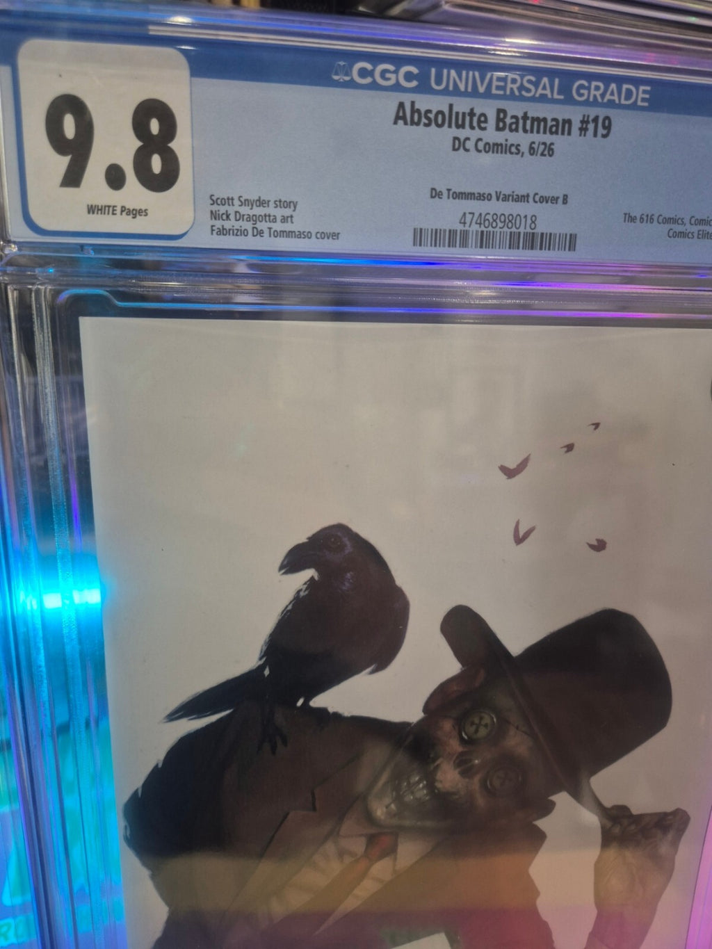 Absolute Batman #19, CGC 9.8, De Tommaso Exclusive Spotlight Variant Ltd. 1000