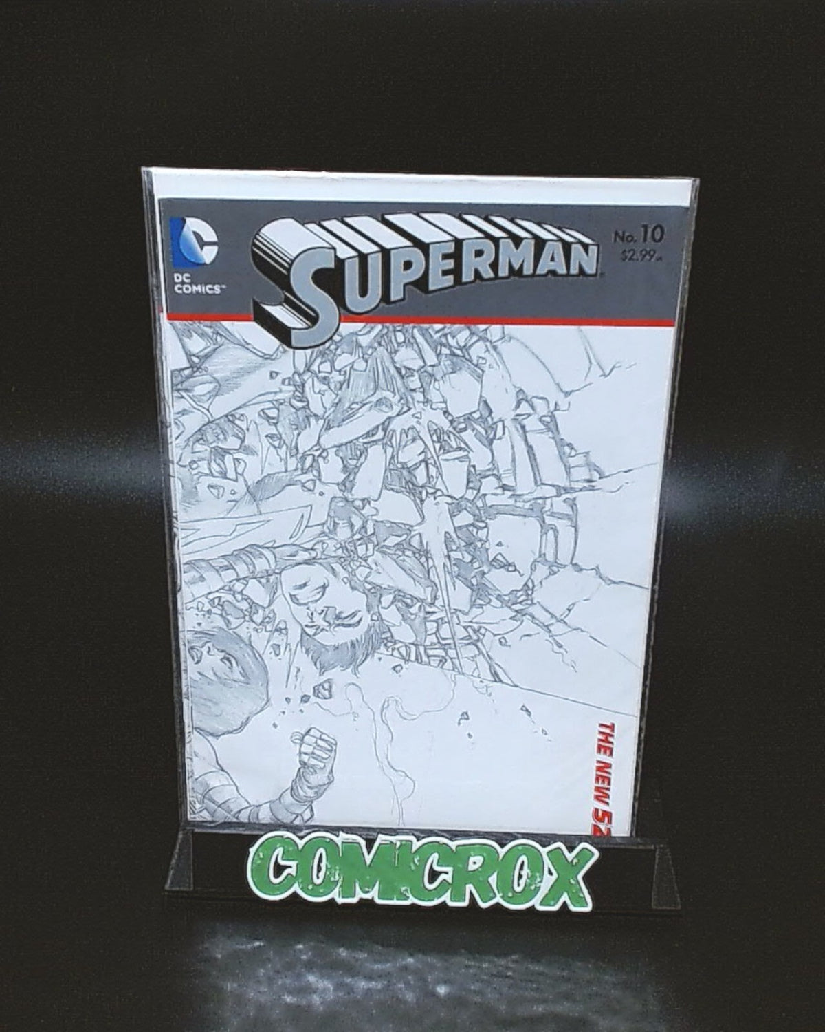 Superman New 52 Issues #5 to 12, Rare 1:25 Incentive Sketch Variants, 8 Books, All NM