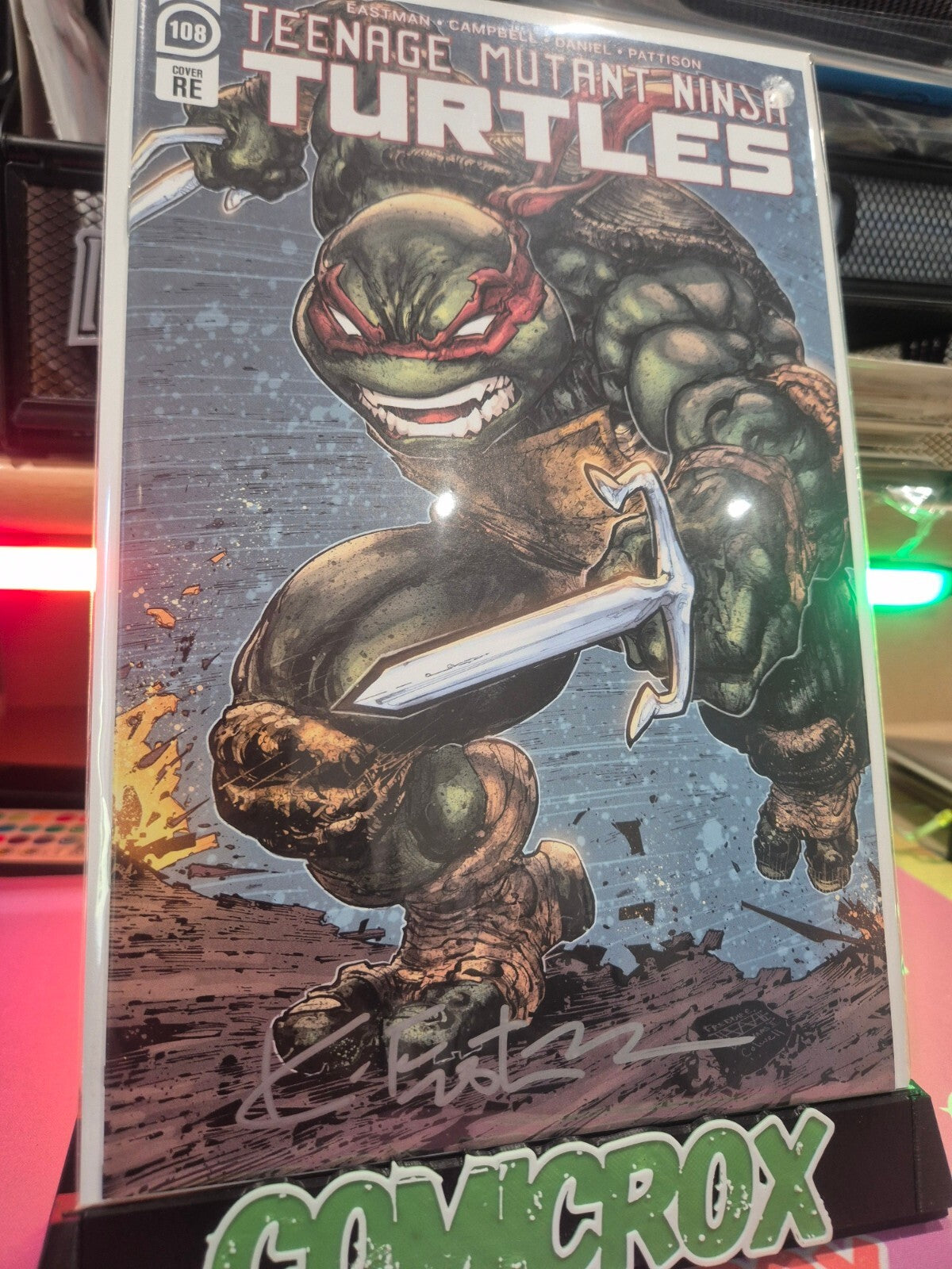 Teenage Mutant Ninja Turtles #108, Signed by Kevin Eastman with COA