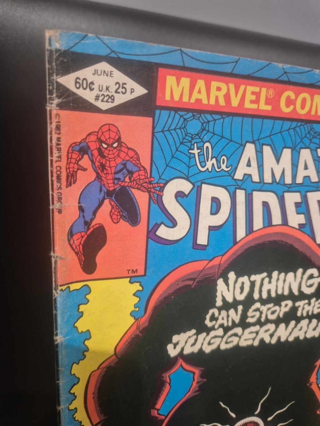 Amazing Spider-Man 229, 1982, Classic John Romita, Juggernaut, VG/VG+