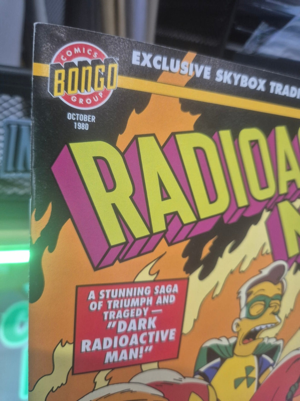Radioactive Man #412, 1994, Bongo Comics, Trading Card Attached NM+ 9.6/9.8