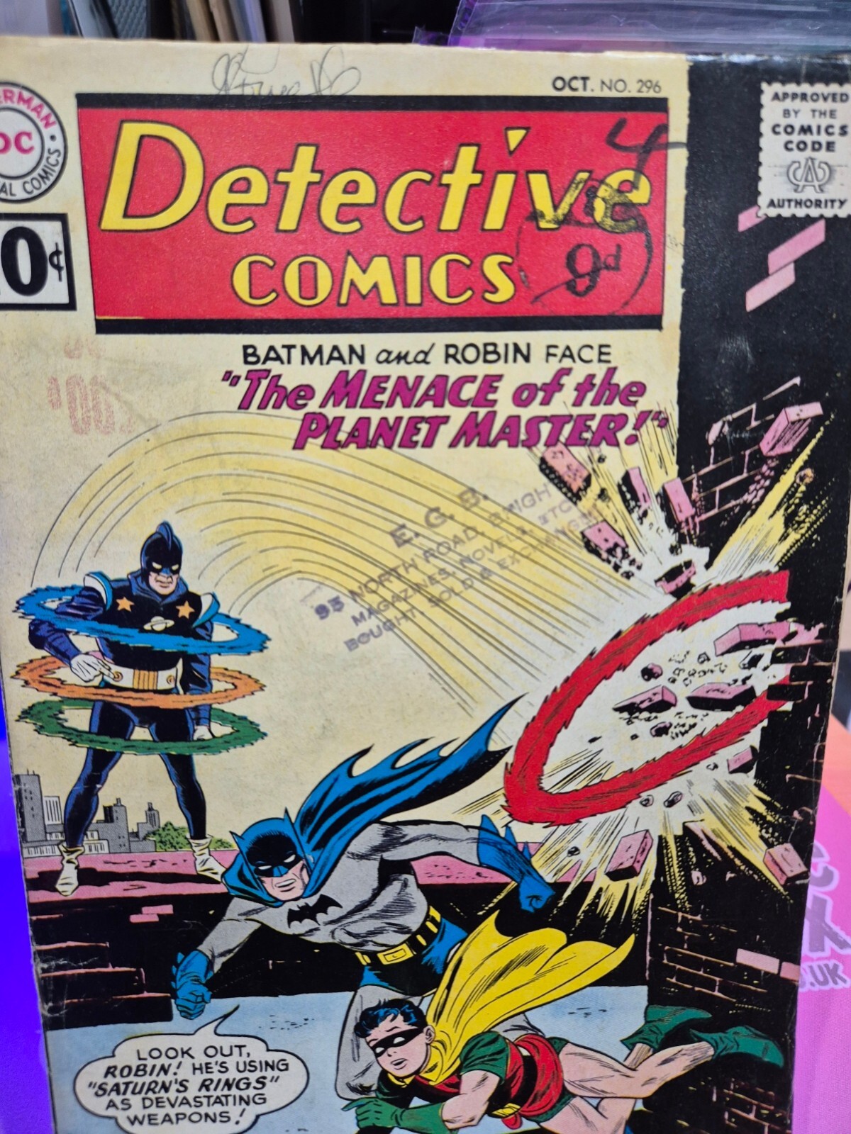 Detective Comics #296, 1961, 1st Planet Master, 1st Edward Burke, G/VG