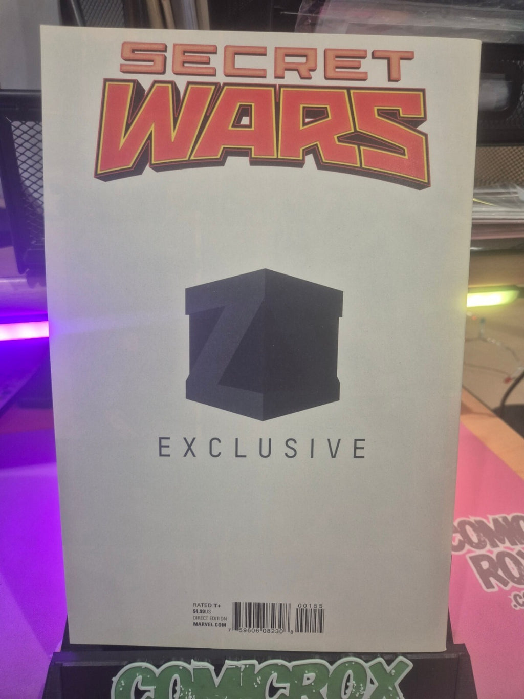Secret Wars #1, 2015, Pat Broderick Exclusive Variant, Mylar, NM+