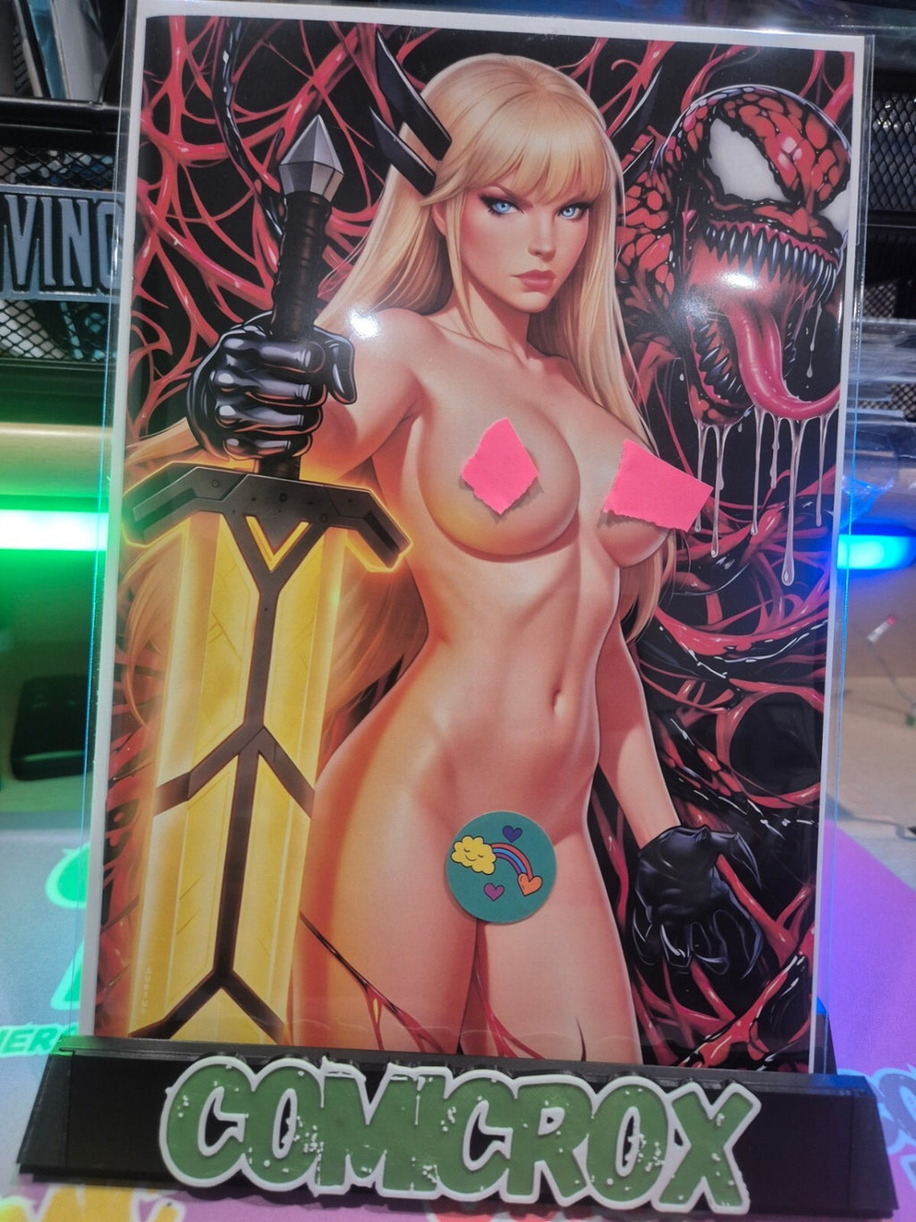 Frightweaver Venomized Magik, Full Nude Variant, Surter Exclusive, NM+