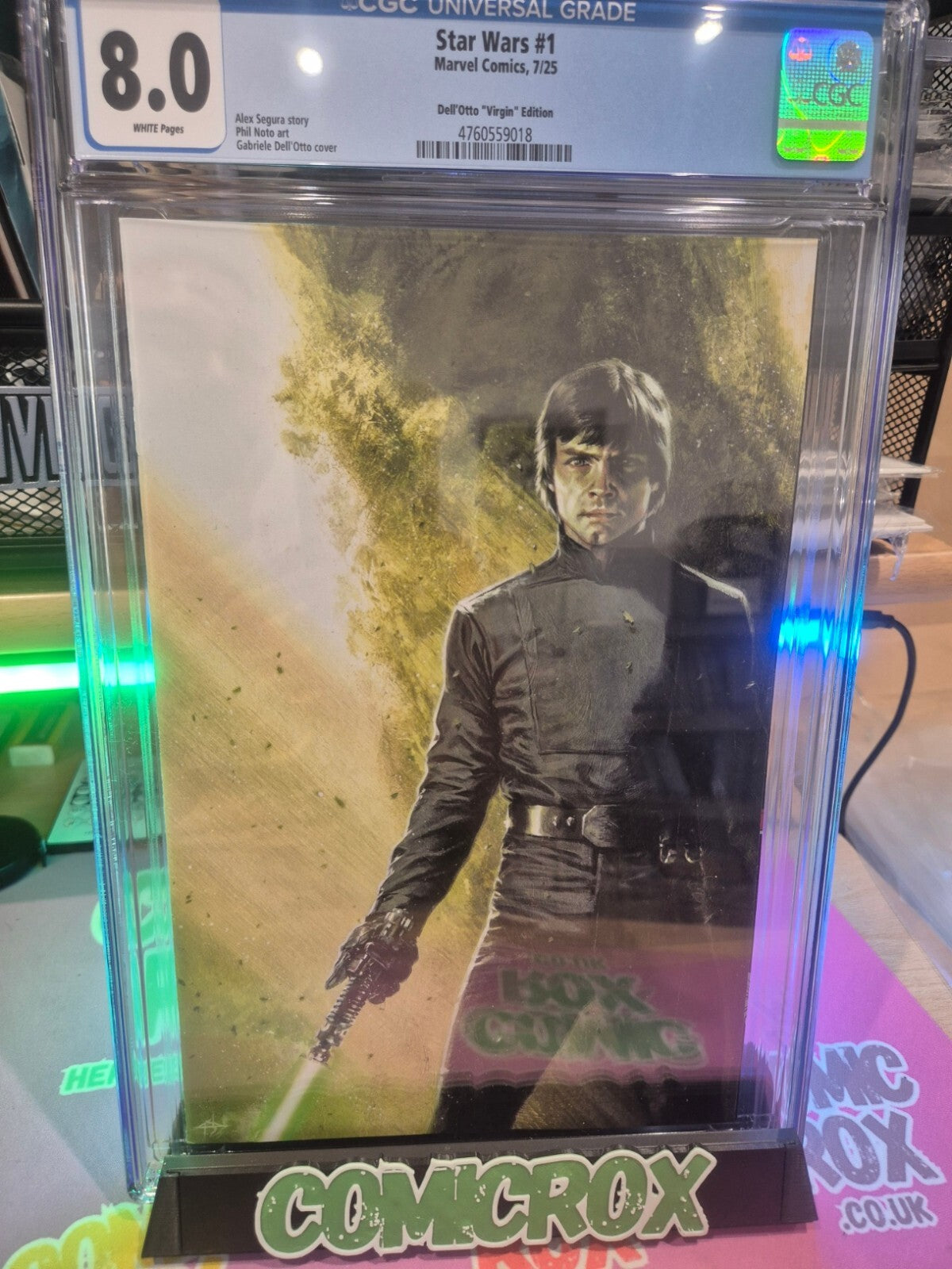 Star Wars #1, CGC 8.0, 2025, Dell'Otto Virgin Rare 1:00 Cover