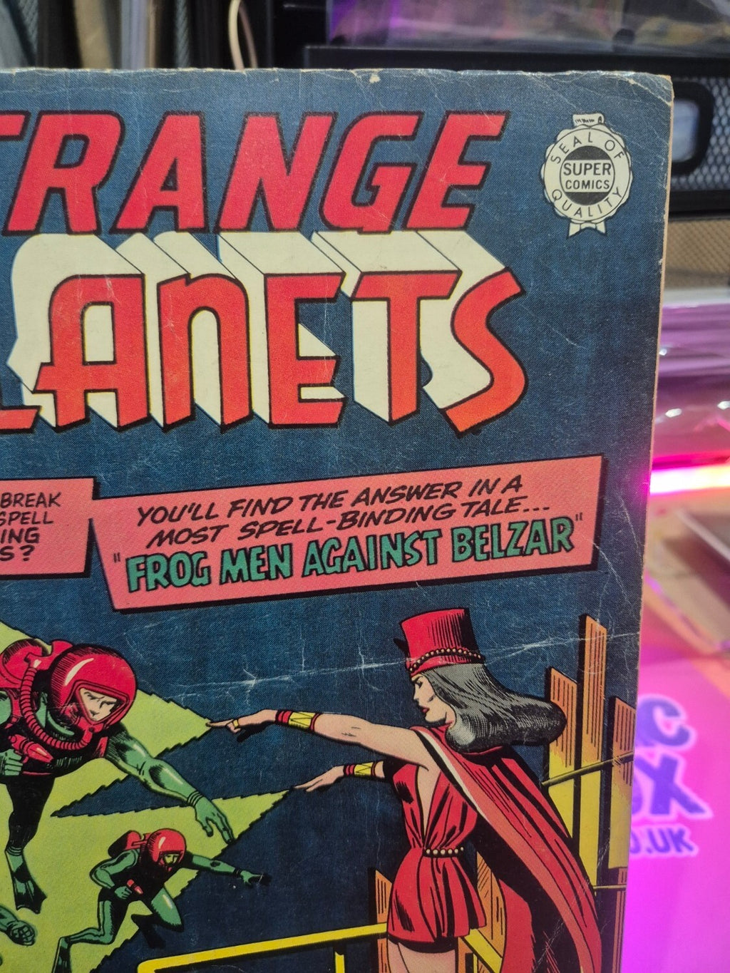 Strange Planets #18, 1964, Key Frogman V Belzar Battle, VG+ or Higher