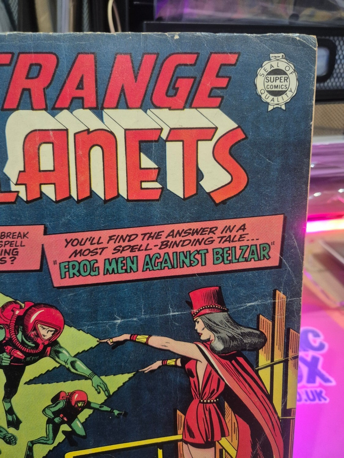 Strange Planets #18, 1964, Key Frogman V Belzar Battle, VG+ or Higher