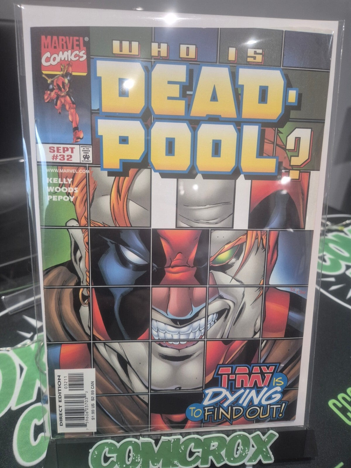 Deadpool #32, 1999, "who is?", NM 9.4/9.6