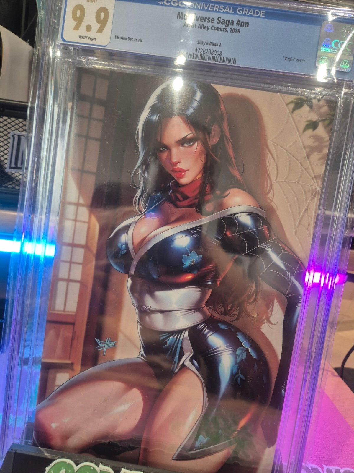 Multiverse Saga - Silk CGC 9.9! Artist Alley Silk Variant Cover, Dhaxina Dee