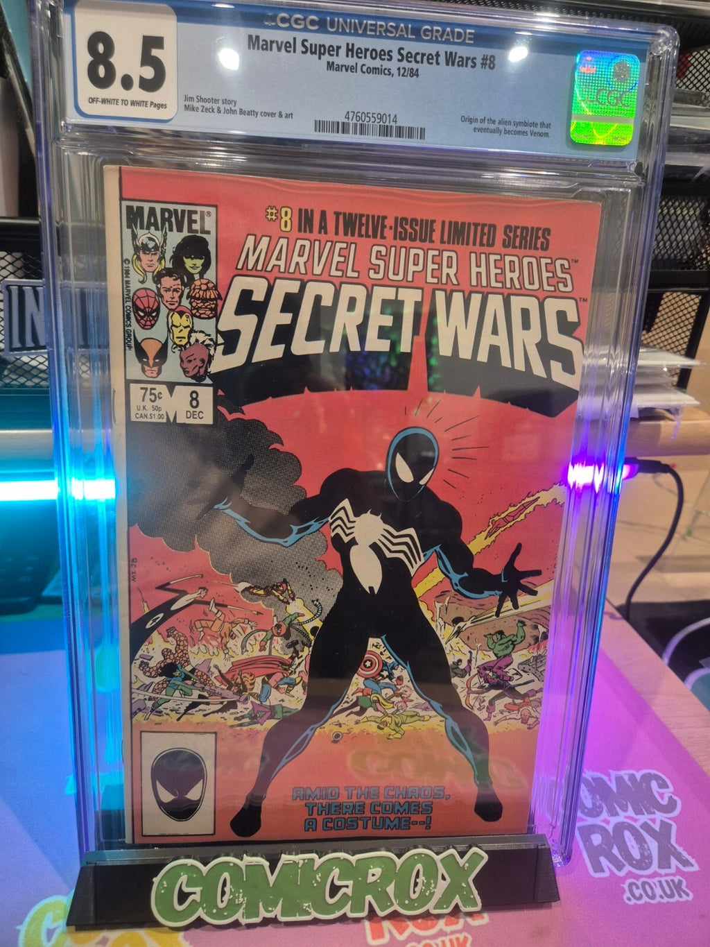 Secret Wars #8, CGC 8.5, 1984, Big Key - Wow!