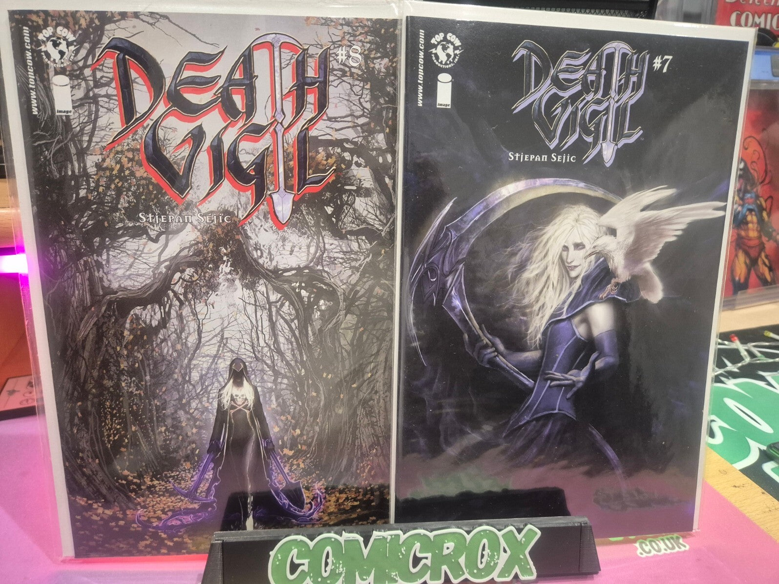 Death Vigil Complete Set #1-8, Stjepan Sejic, Rare, High Grade All NM+