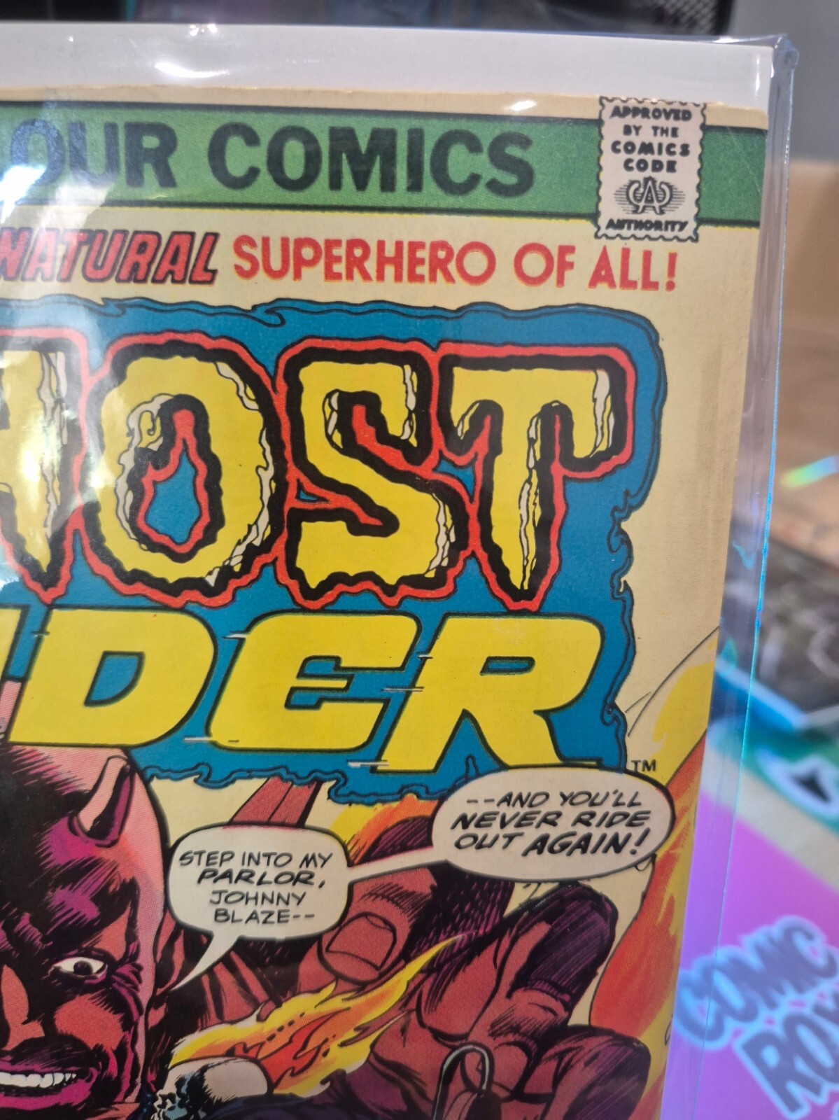 Ghost Rider #9, Mephisto as Satan, 1974, High Grade VF