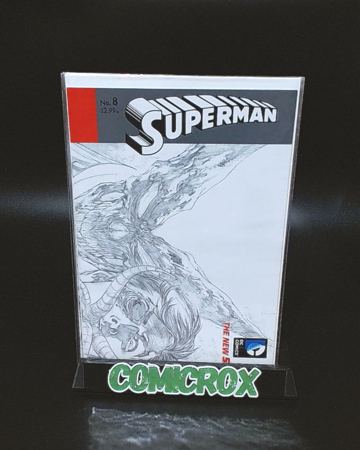 Superman New 52 Issues #5 to 12, Rare 1:25 Incentive Sketch Variants, 8 Books, All NM