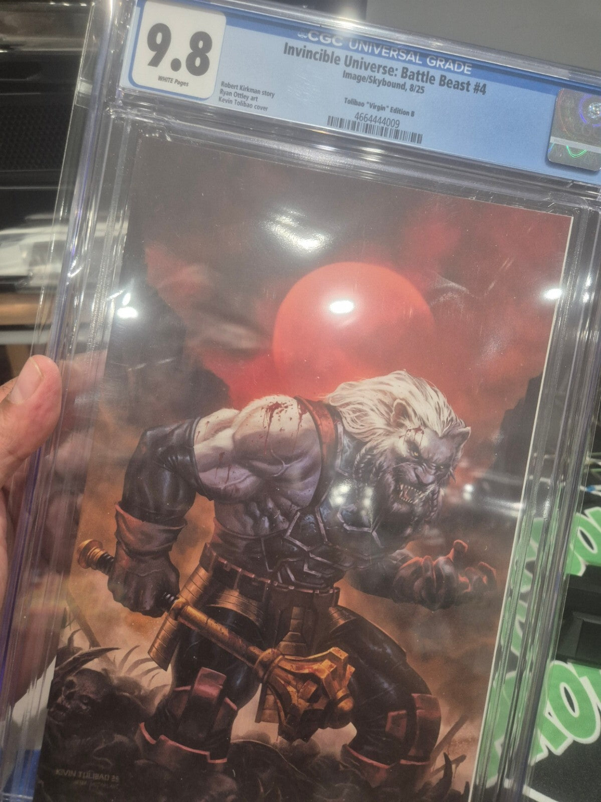 Battle Beast #4, CGC 9.8, Talibao Blood Moon Virgin ltd 350 Copies
