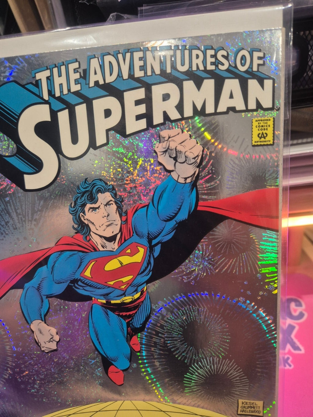 Adventures of Superman #505, 1993, Holo Foil, NM