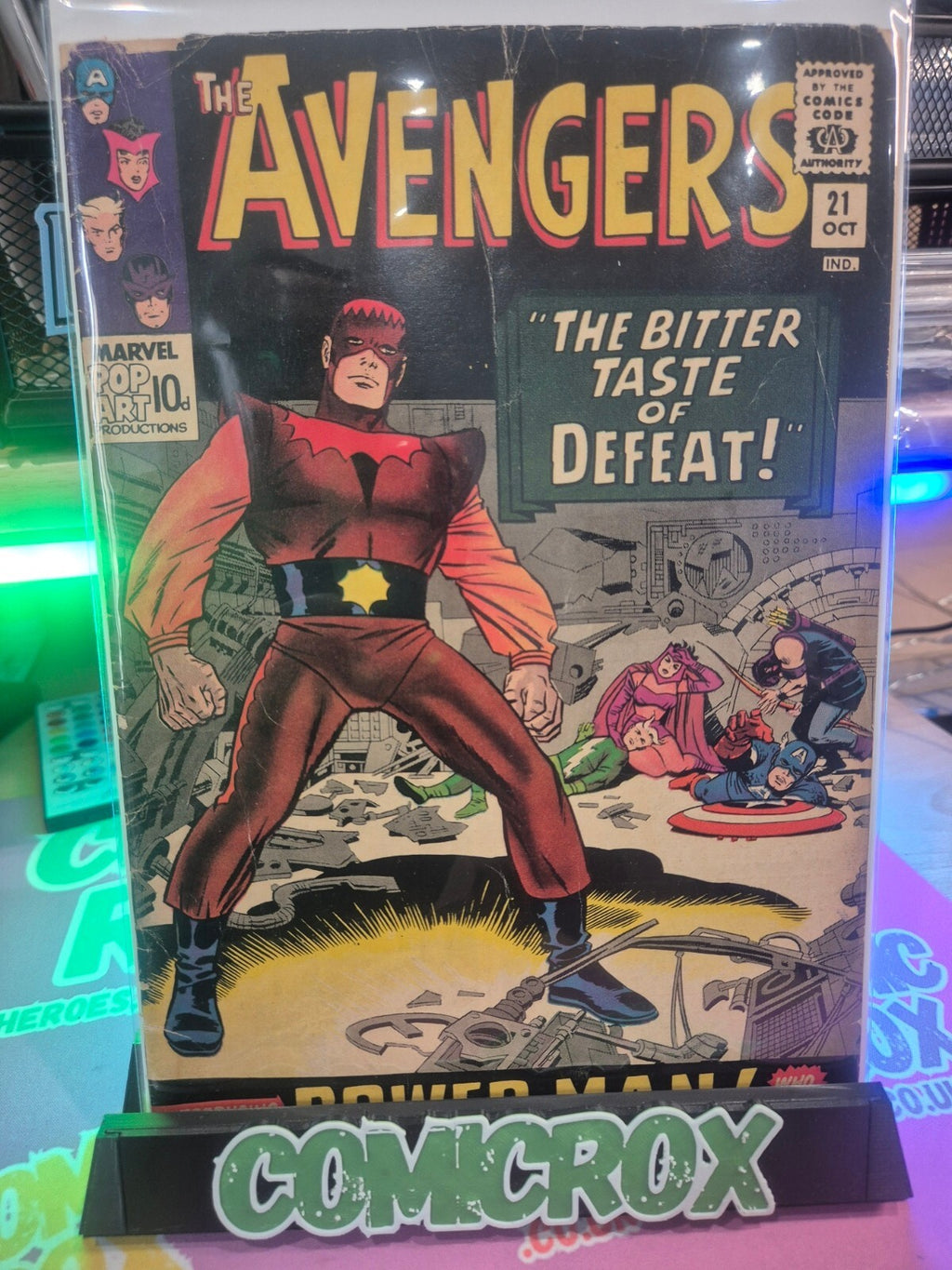 Avengers #21, 1965, 1st Power-Man, 3rd Wonder Woman, VG / VG+