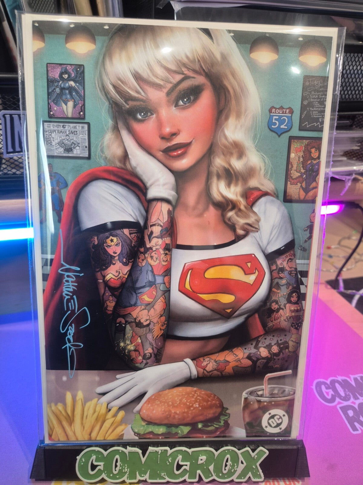 Superman #19, Szerdy Excl Virgin Ltd 1500, Signed By Szerdy with COA
