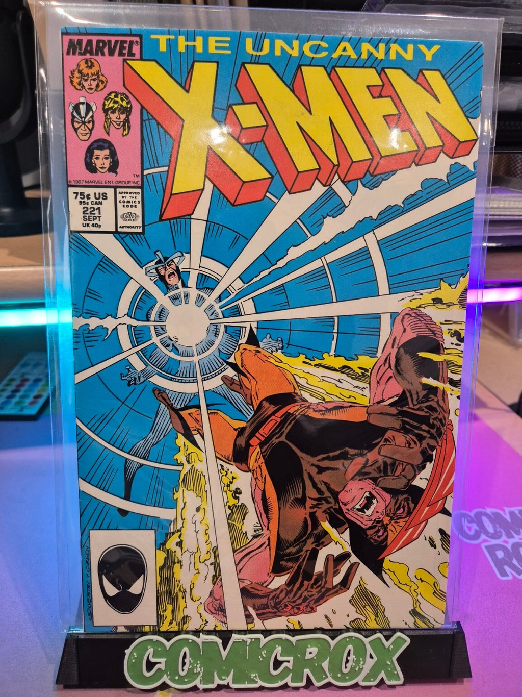 Uncanny X-Men #221, 1987, 1st app. Mr. Sinister, High Grade 9.0/9.2