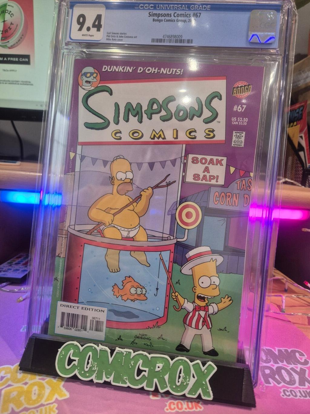 Simpsons #67, CGC 9.4, Bongo Comics, 2002