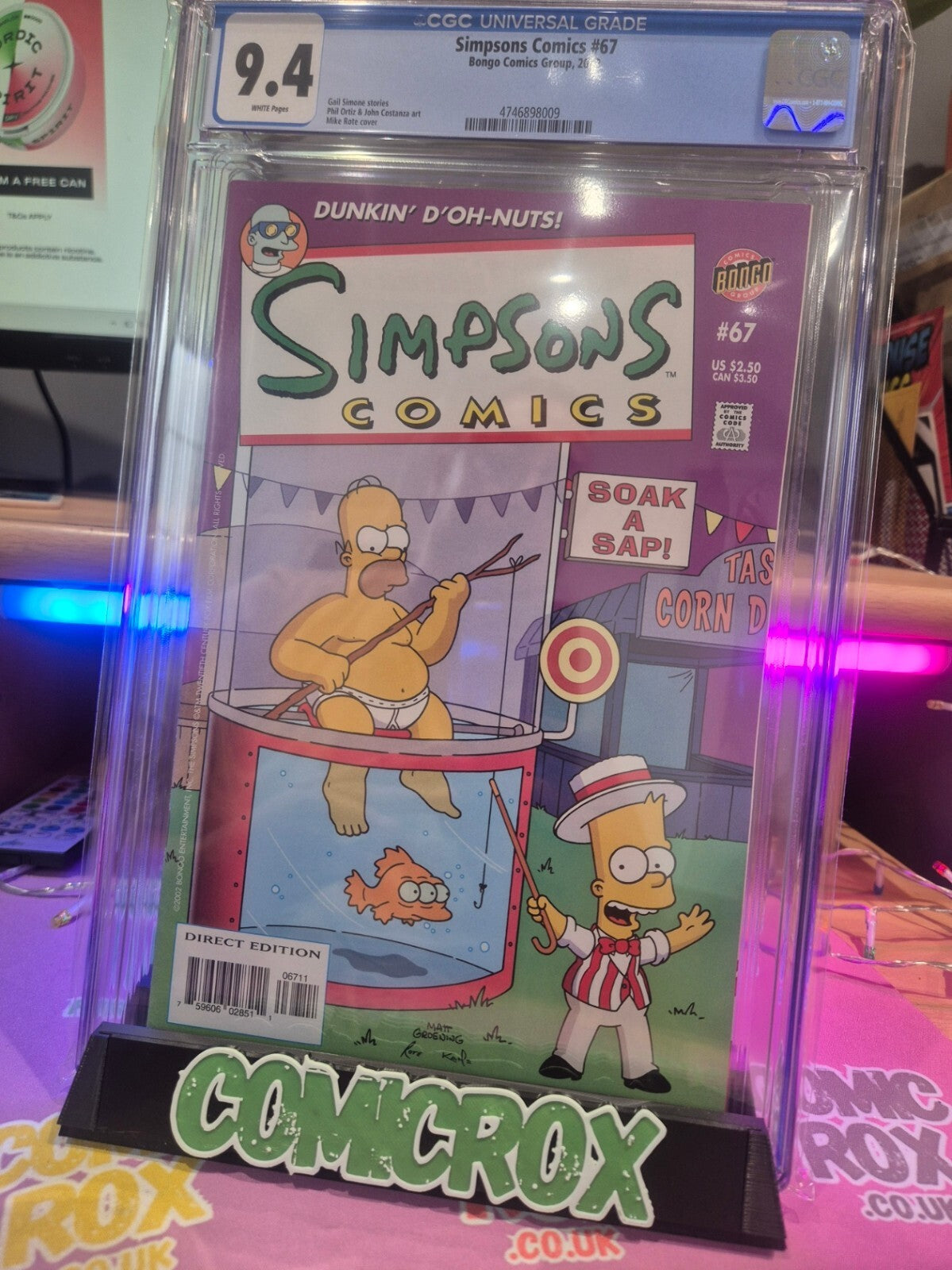 Simpsons #67, CGC 9.4, Bongo Comics, 2002