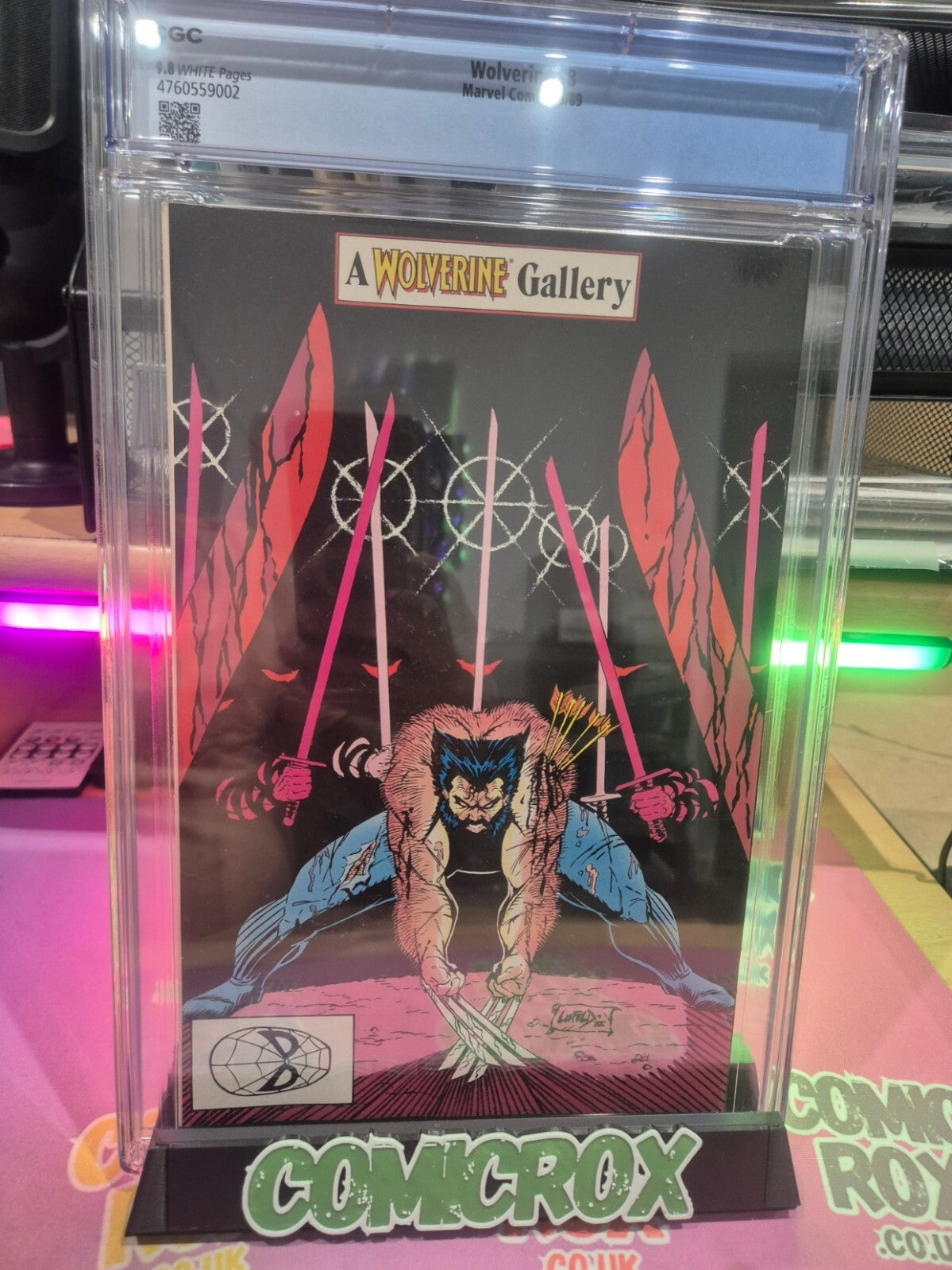 Wolverine #8, CGC 9.8, 1989, Iconic Cover Art, Hulk Appearance, Big!