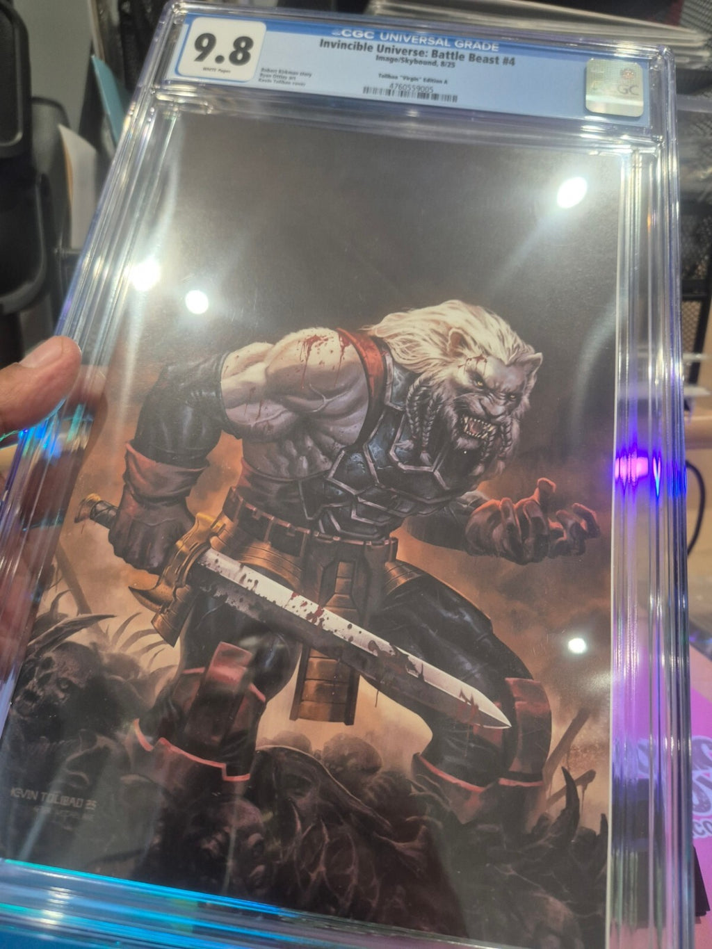 Battle Beast #4, CGC 9.8, Invincible Universe, Talibao Virgin Variant