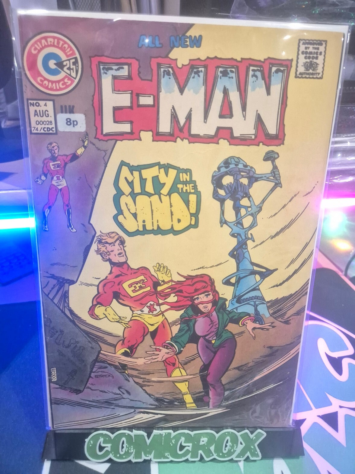 E-Man #4, 1974, Charlton Comics, Ditko Art, FN/VF 7.0 or Higher