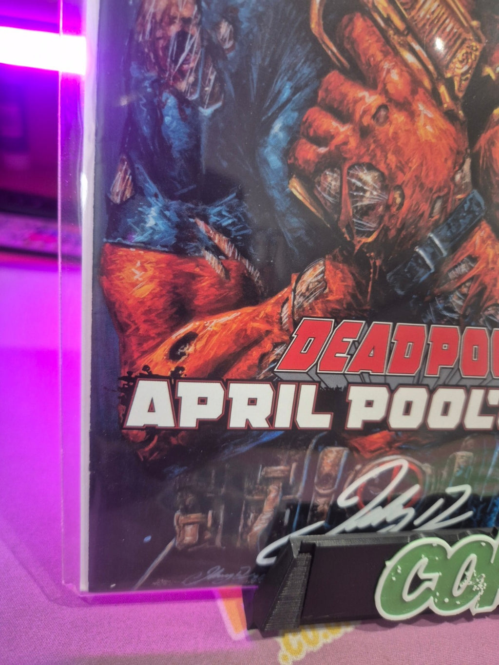 Deadpool: April Pool's Day #1, Signed by Johnny Desjardins with COA, NM
