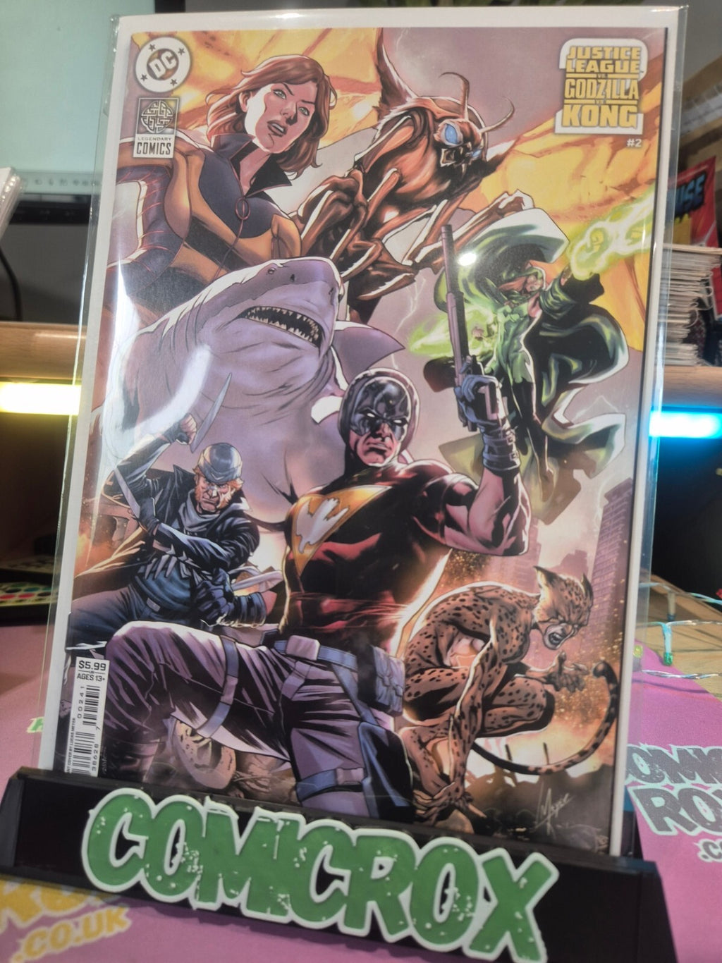Justice League vs Godzilla vs Kong #2, Lucas Meyer Suicide Squad Variant, NM