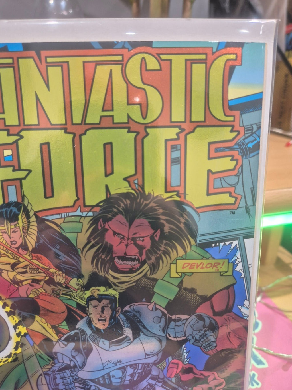 Fantastic Force #1, 1994, Metallic Wrap-Around Cover, VF+