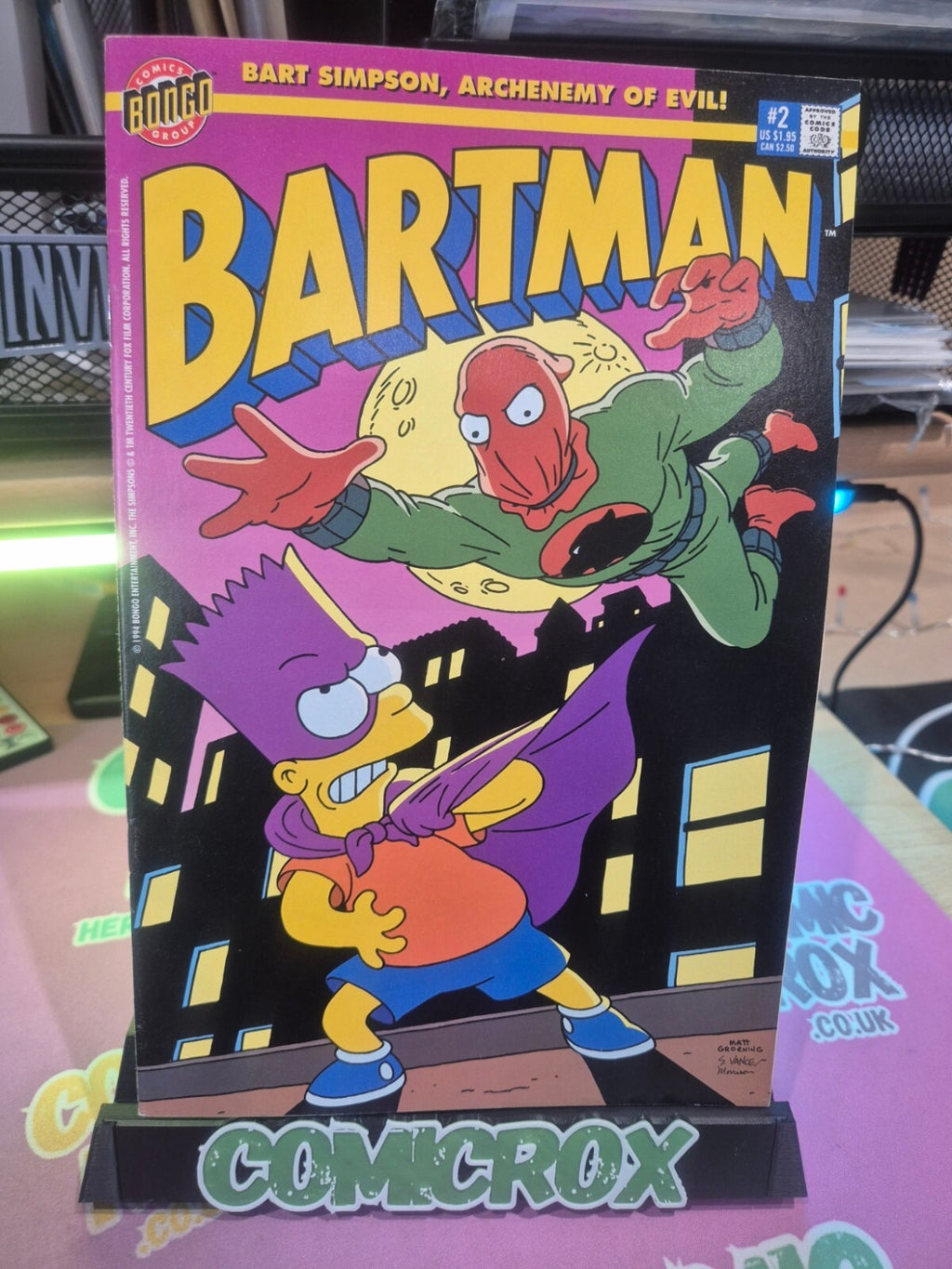 Bartman #2, 1994, Bongo Comics, V High Grade, NM/NM+