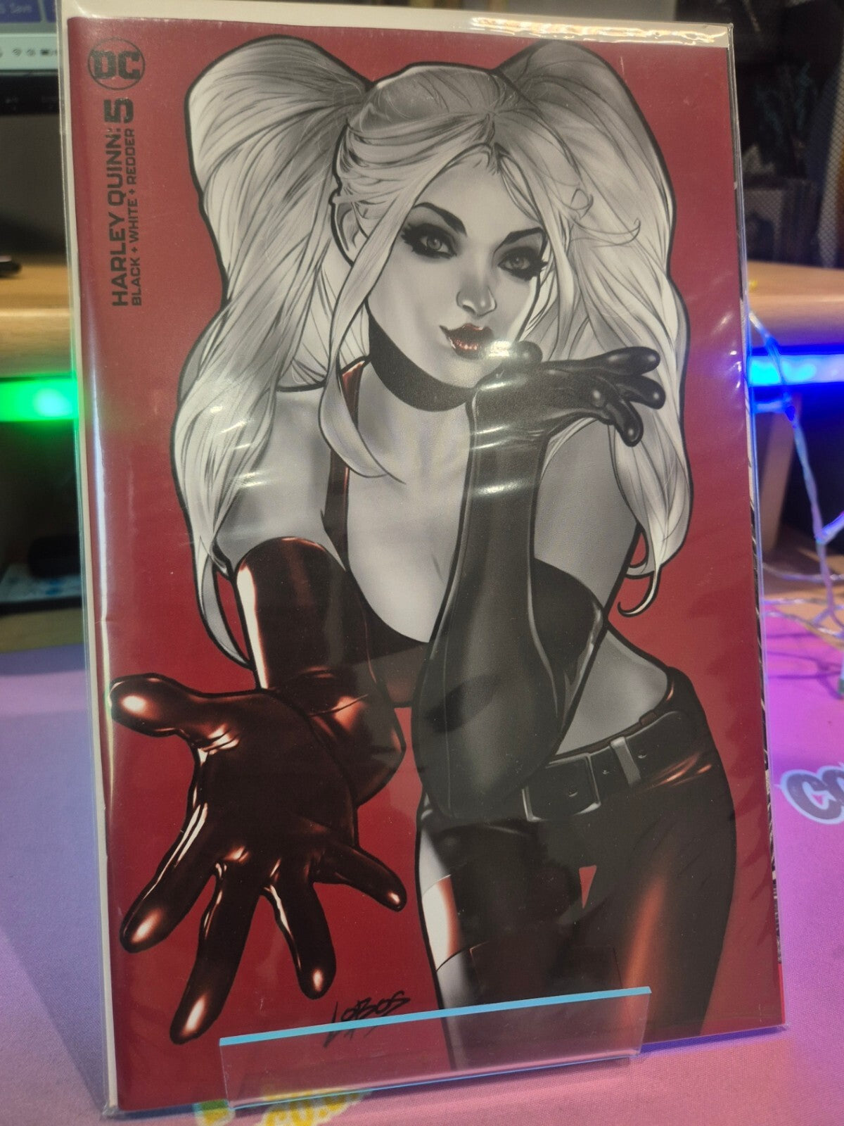 Harley Quinn: Black White & Redder #5, 2023, Lobos Minimal Trade Variant, VF/NM