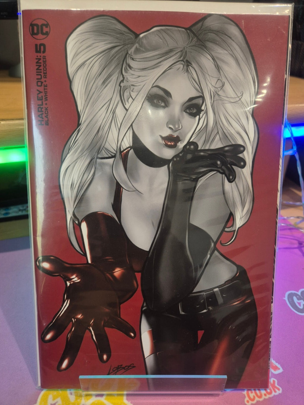 Harley Quinn: Black White & Redder #5, 2023, Lobos Minimal Trade Variant, VF/NM