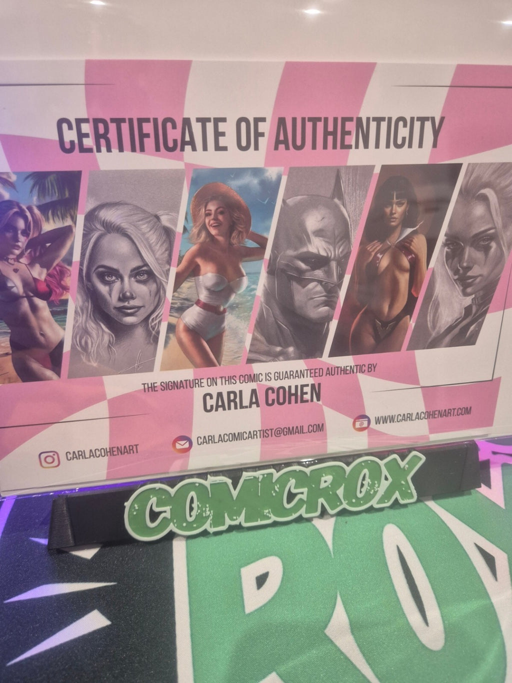 Catwoman #71, 2025, SIGNED Carla Cohen Sketch Variant Ltd. 1500, COA