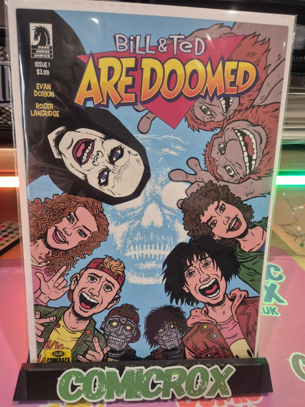 Bill & Ted Are Doomed #1, Dark Horse Comics, Dorkin Cover, NM+