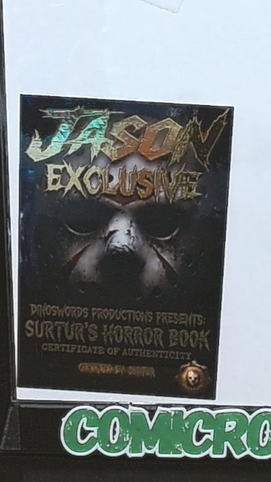 Jason Vorhees Bloody, Friday 13th Camp Crystal, 2026, Surtur, with COA