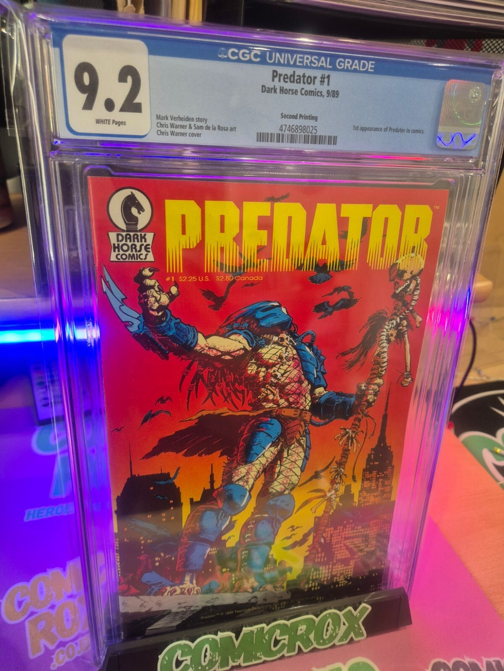 Predator #1, CGC 9.2, 1989, Second Print, Dark Horse