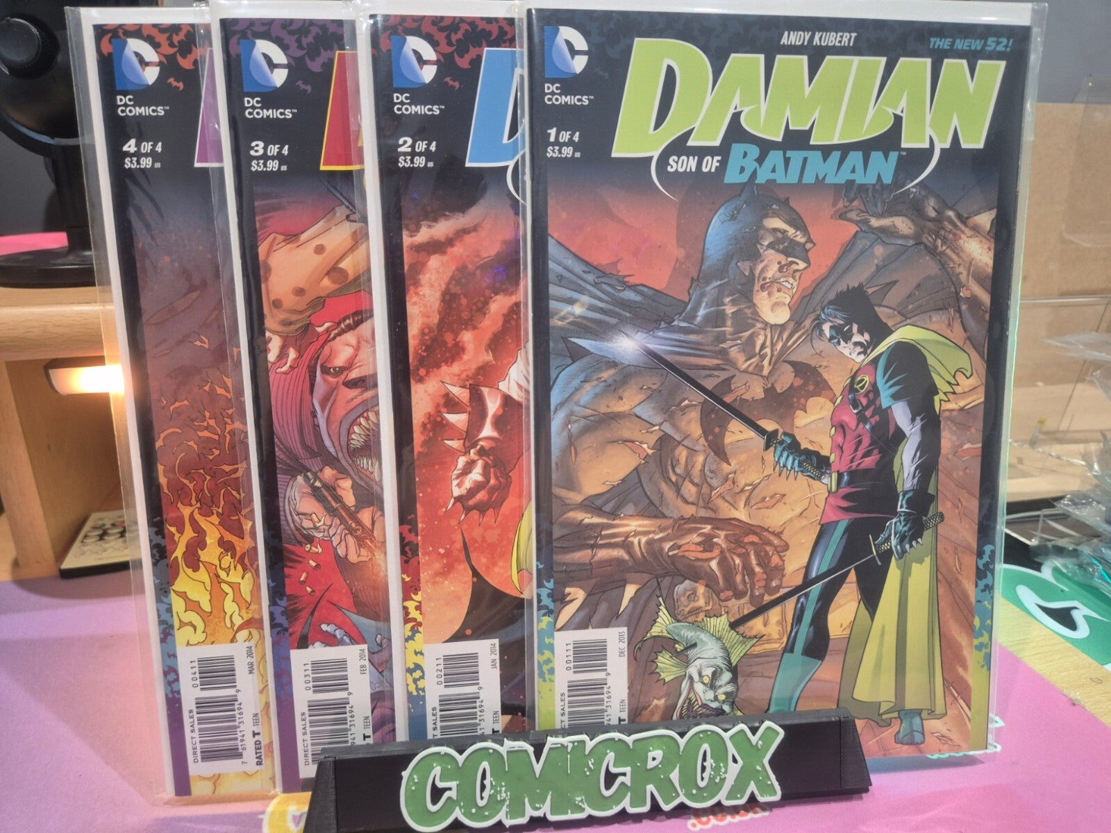 Damian: Son of Batman Complete Set #1-4 (4 Books), 2014 All NM