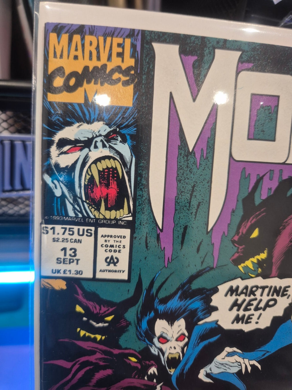 Morbius The Living Vampire #13, 1993, 1st Print, V High Grade, NM